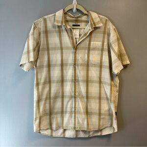 Patagonia Shirt Men’s Plaid Short Sleeve Button Up Sz L GUC Organic Cotton